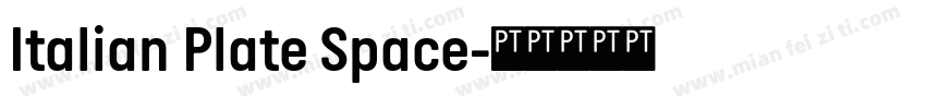 Italian Plate Space字体转换